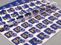 купить по низкой цене Наклейка с номером 60х50мм (ответная часть) в Киеве
