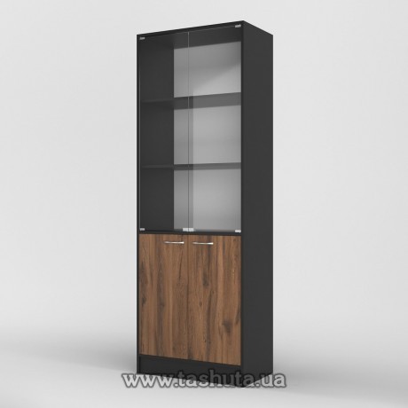 Шкаф для документов (стекло) 70х200х35см