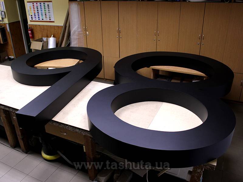 PVC Plastic 3D Letters, H=500mm