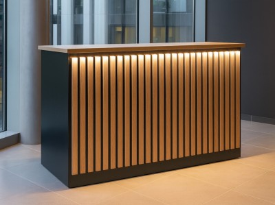 “Baffeli” Reception Desk, 180x110x65cm