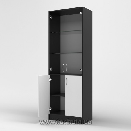 Шкаф для документов (стекло) 70х200х35см