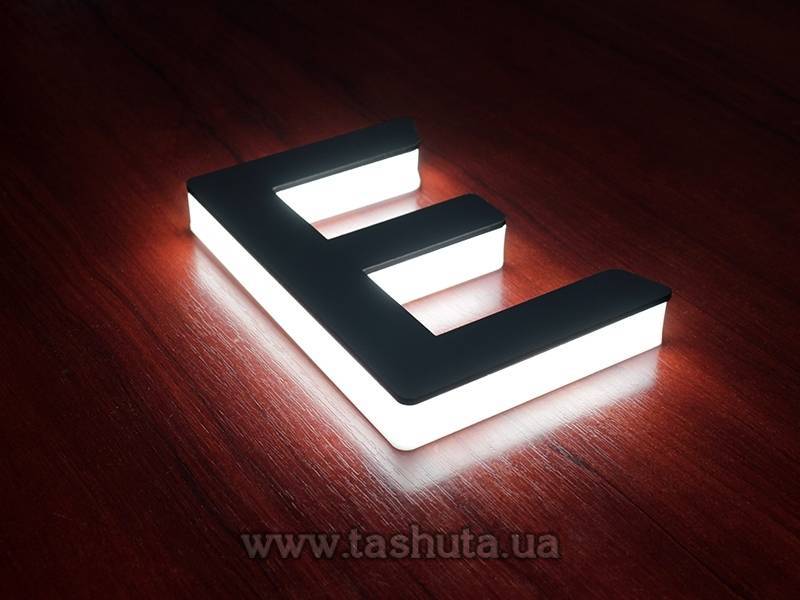 Edge-Lit Illuminated 3D Letters, h-300mm