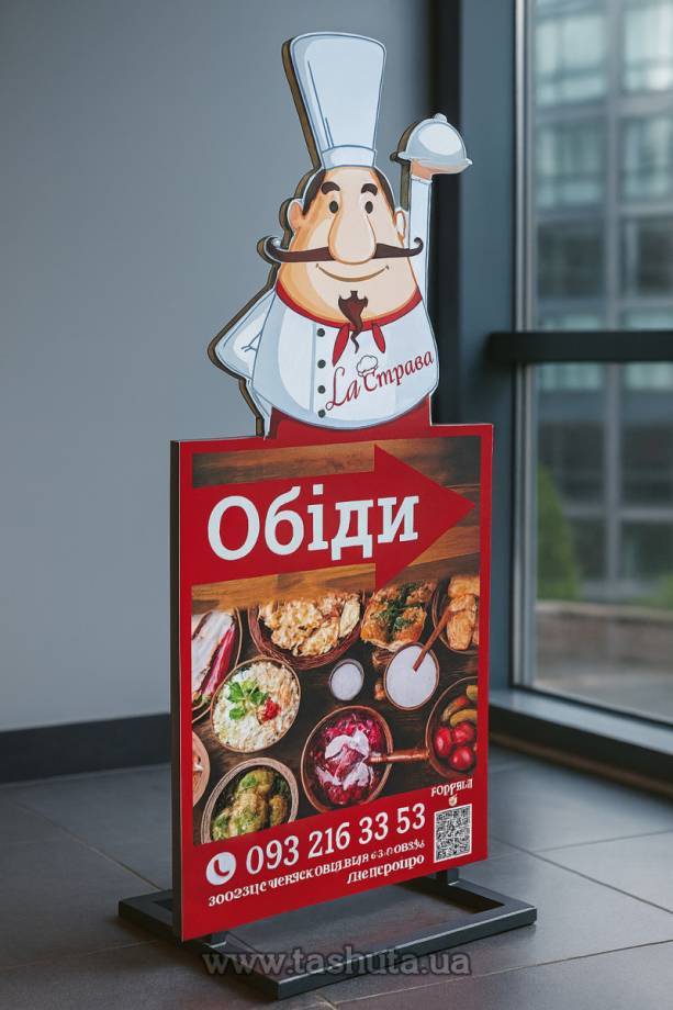 Life-Size Cut-Out on Steel Frame, Double-Sided