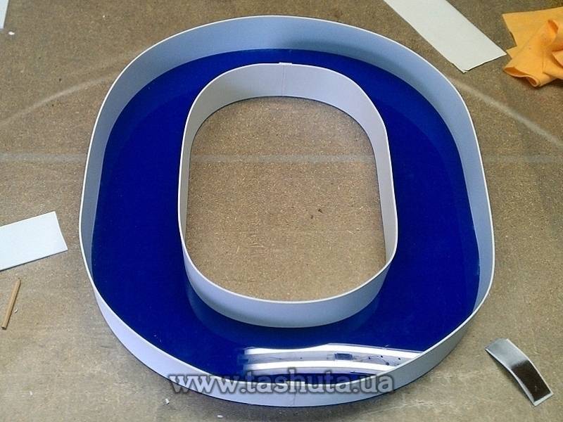 Illuminated 3D Letters with Coloured Acrylic Face, h-900mm
