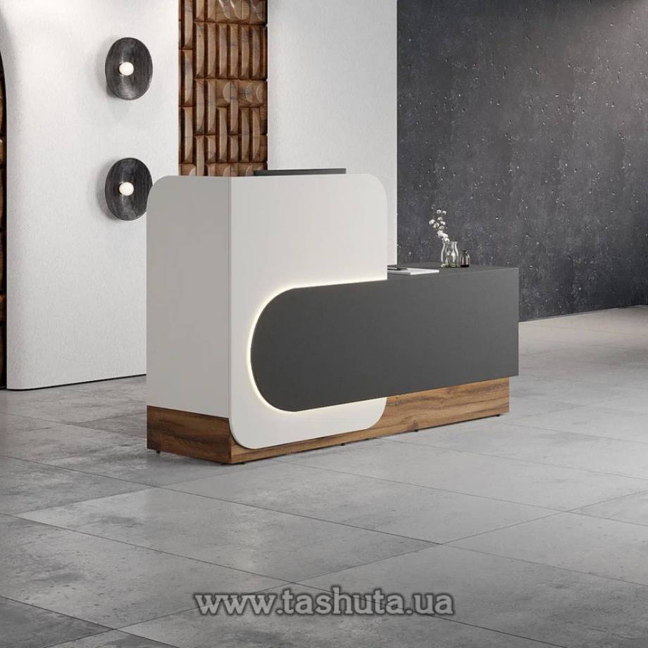 Офісна стійка ресепшн «Сканді», 220х120х62 см