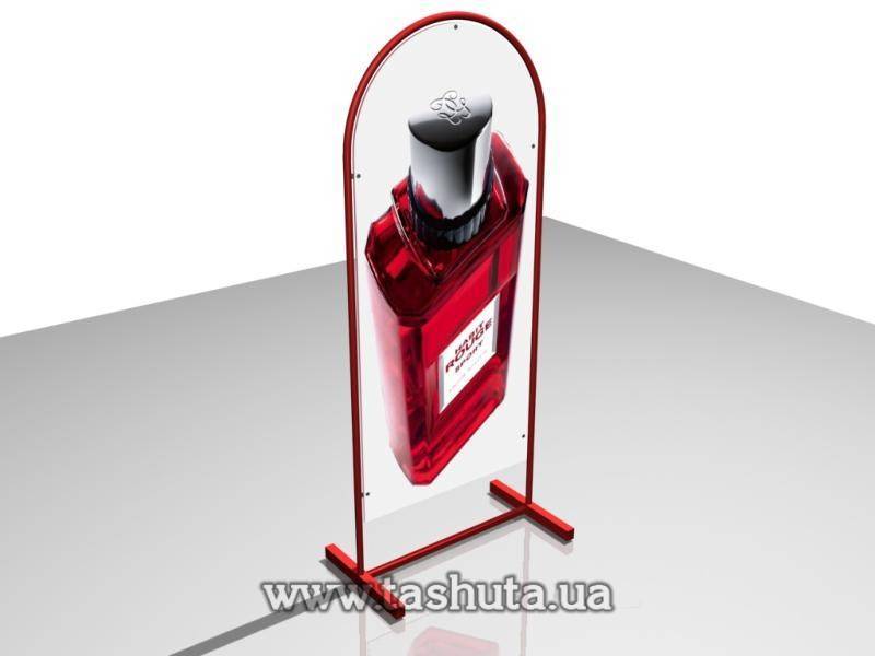 T-Shaped A-Board with Half-Round Top, 500x1200mm