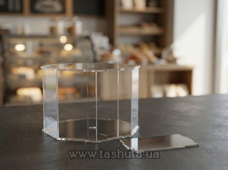 Piętro akrylowe (box) na tort 300x300mm