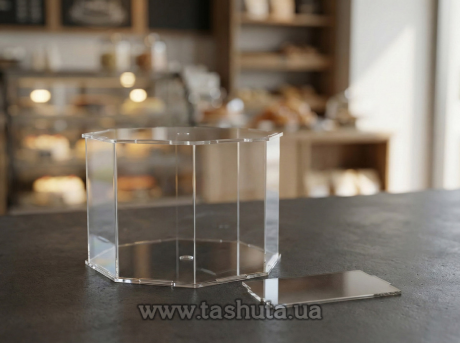 Акриловый ярус (бокс) для торта 300х300мм