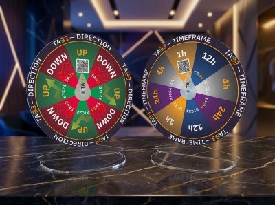 Tabletop Acrylic Wheel of Fortune, Wheel Diameter 300mm