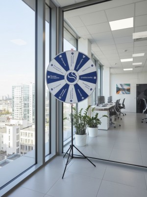 Wheel of Fortune on Telescopic Stand, Wheel Diameter 700mm