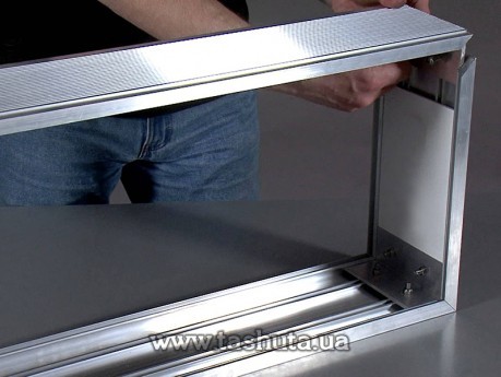 Lightbox jednostronny z profilu aluminiowego