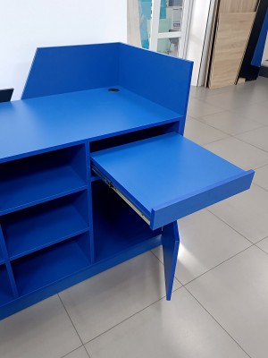 Illuminated Front Desk, Checkout Counter, 145x110x62cm