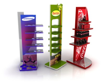 Retail advertising stands
