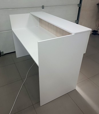 "Miami" Reception Desk, Illuminated Office Desk, 120x110x75cm