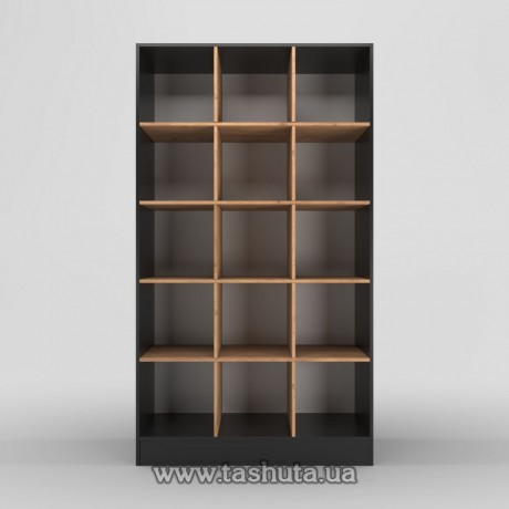Стеллаж пристенный 15 ячеек 110х195х35см