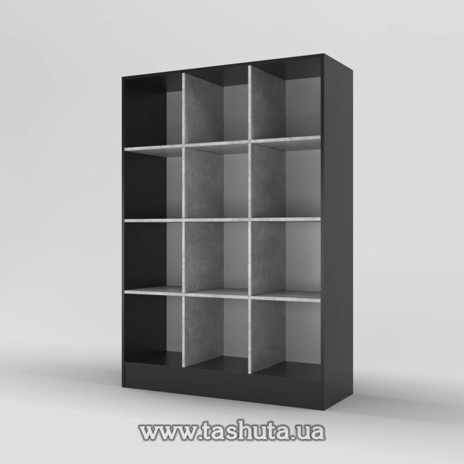 Стелаж пристінний 12 осередків 110х160х35см