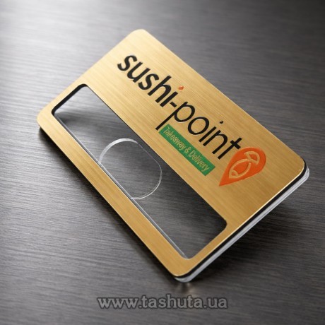 Identyfikator plastikowy (złoty, srebrny) z okienkiem na wkładkę, 65x35 mm
