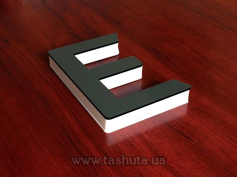 Edge-Lit Illuminated 3D Letters, h-200mm
