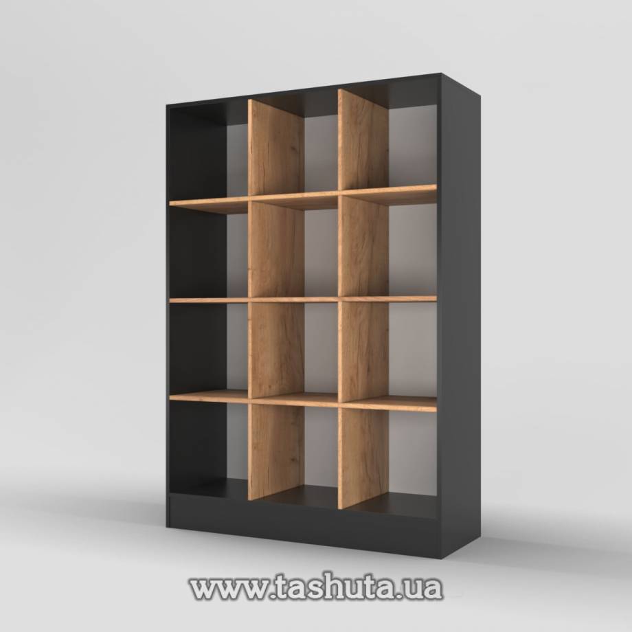 Стелаж пристінний 12 осередків 110х160х35см
