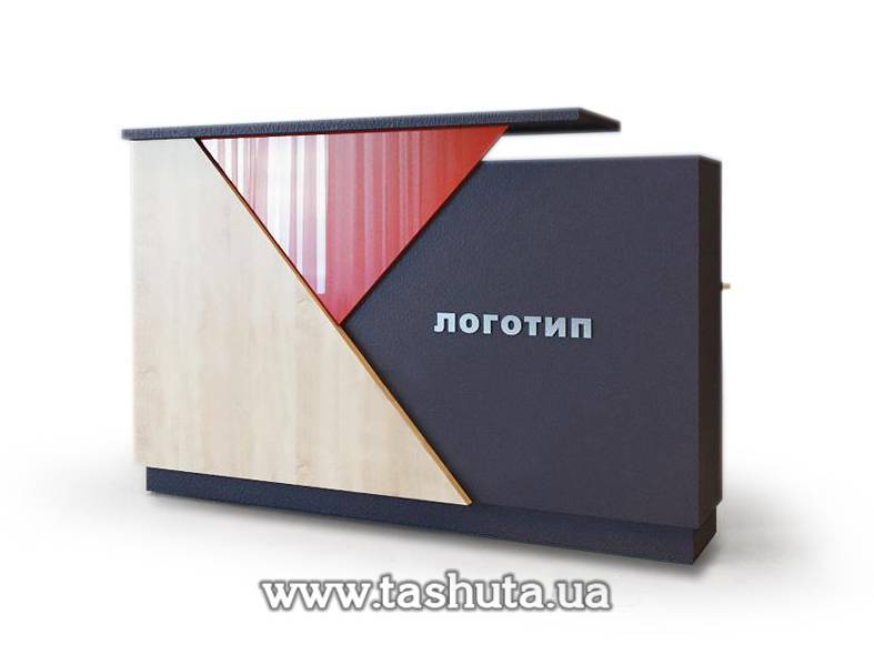 Front Desk with Acrylic Insert, 160x110x70cm