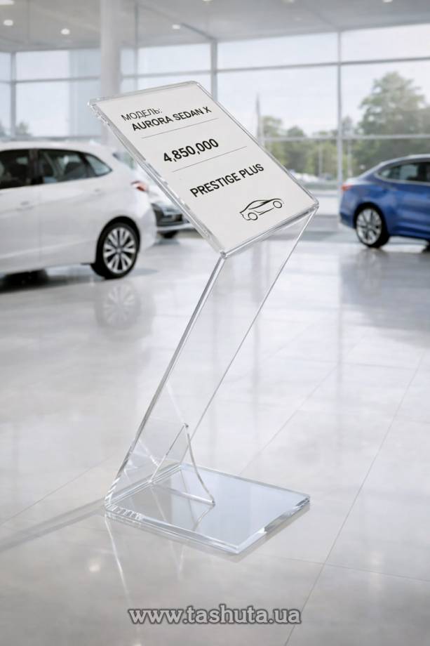 Acrylic Floor Stand for A4 Format, H=800mm