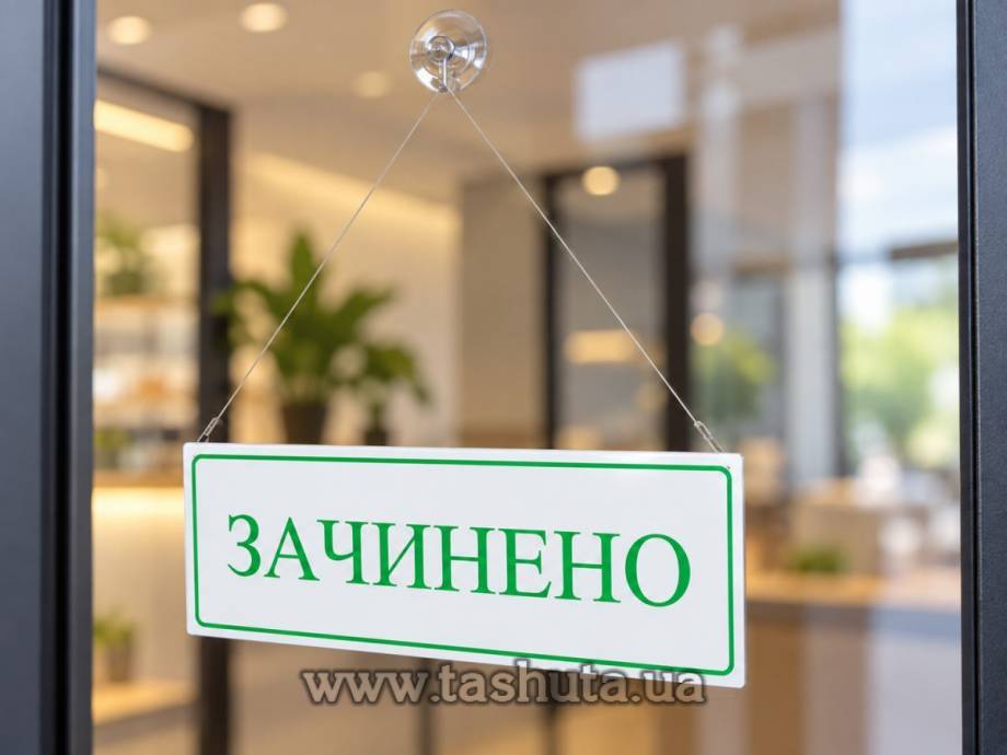 "OPEN-CLOSED" Sign, 300x100mm
