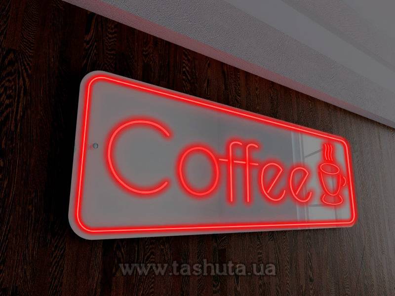 Neon Sign on Coloured Acrylic