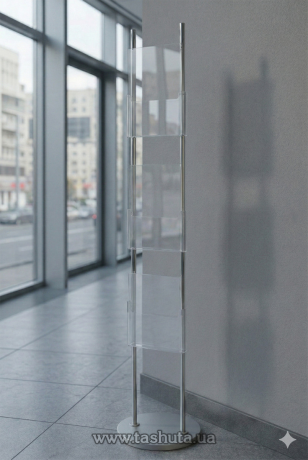 Односторонняя стойка под каталоги на 3 кармана А4