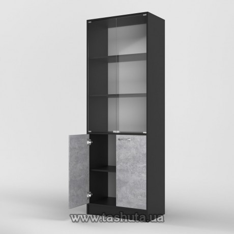 Шкаф для документов (стекло) 70х200х35см