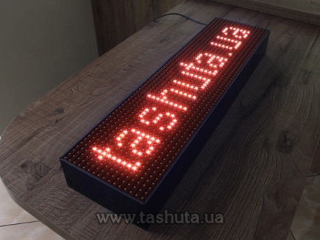 Wyświetlacz LED przewijany 640x160mm (kolor czerwony)