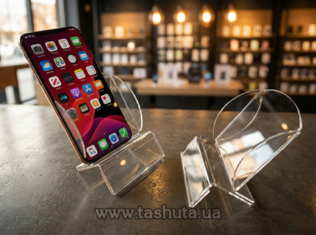 Підставка під мобільний телефон з цінником 80х100 мм