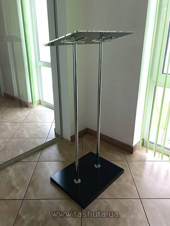 Mobile Speaker's Lectern, Chrome