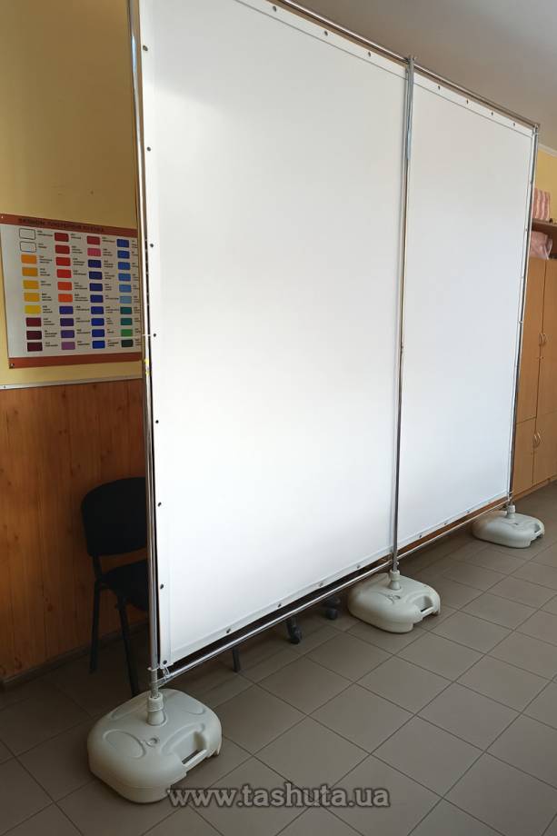Brand Wall with Water-Fillable Stand 3x4m, Eyelets