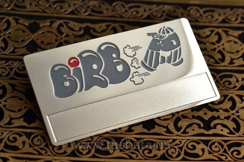 Metal Name Badge with Sticker Window (Nickel), 65x30mm