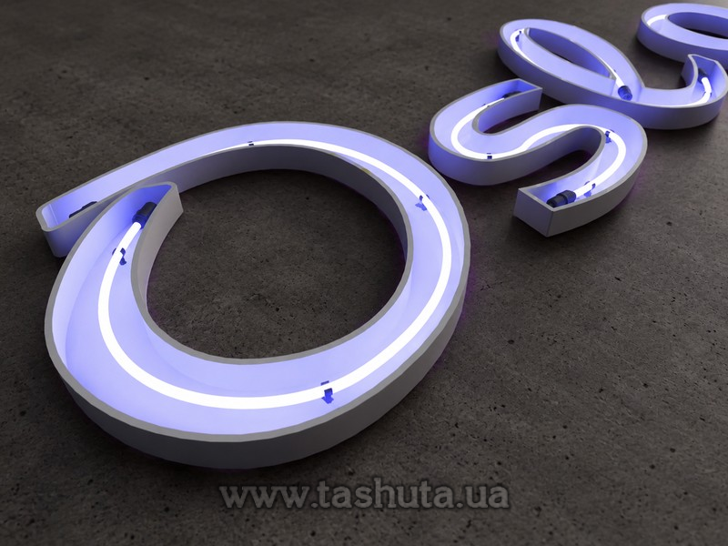 Неоновая надпись на стену, h-600мм