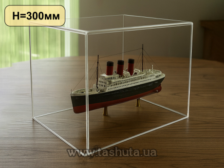 Захисна колба, акриловий дисплей 200x400x300 мм