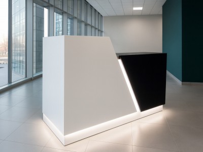 Illuminated Front Desk, Checkout Counter, 145x110x62cm
