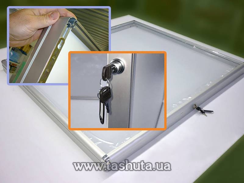 Information Boards with Glass and Lock, 800x1200mm