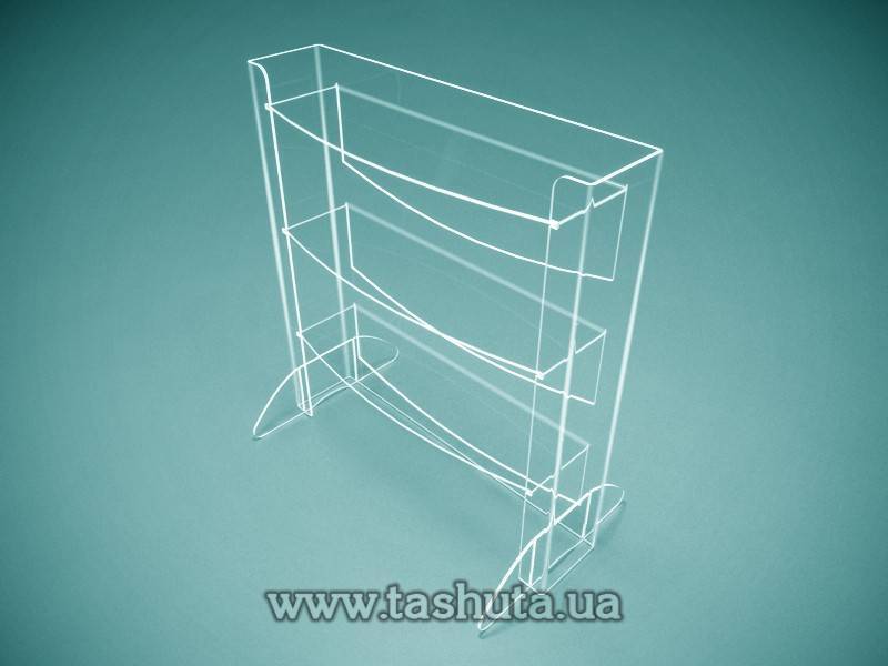 3-Shelf Display Unit 340x375x100mm