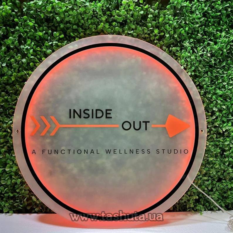 Round Illuminated Sign 50cm