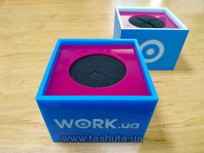 Microphone Cube with Logo (Sharp Corners)