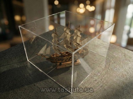 Защитная колба, акриловый дисплей 300х400х300 мм