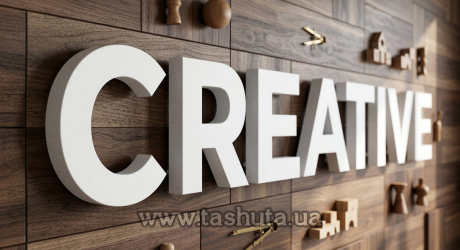 Буквы из ПВХ пластика, H=300 мм