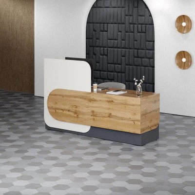 "Scandi" Office Reception Desk, 180x120x62cm