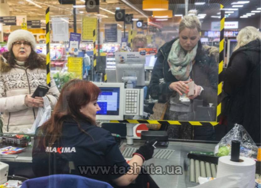 Protective Screen for Mounting within the Checkout Counter 1200x760mm
