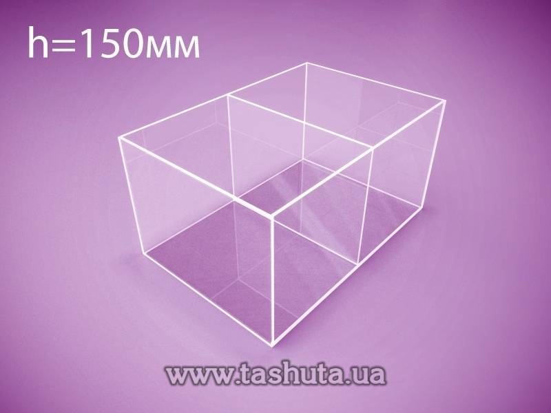 Acrylic Box with Divider 300x500x150mm