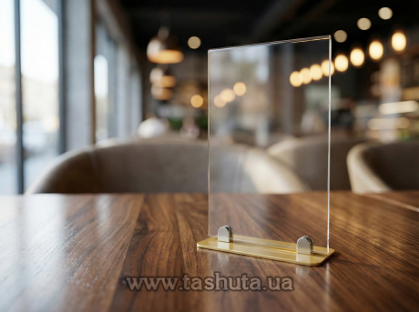 Тейбл тент А5 для меню на цветной основе