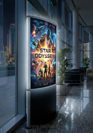 Підлоговий лайтбокс (lightbox) 850х1800х380 мм