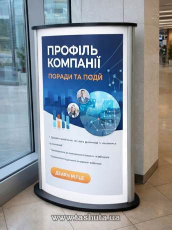 Напольный рекламный лайтбокс 740х1825 мм