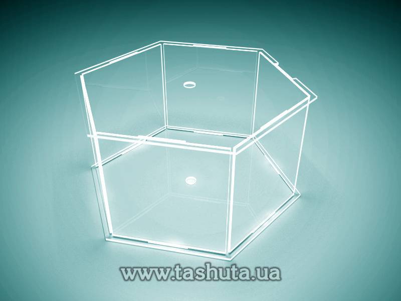 Acrylic Cake Tier (Box) 250x250mm